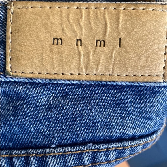 MNML Blue Skinny Jeans Stonewashed Denim - Picture 6 of 7